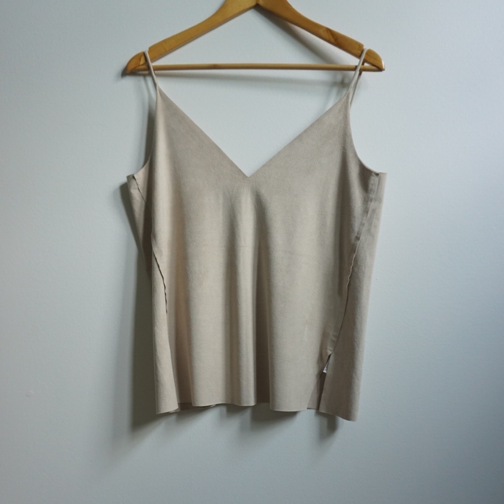 ZARA FAUX SUEDE CAMISOLE